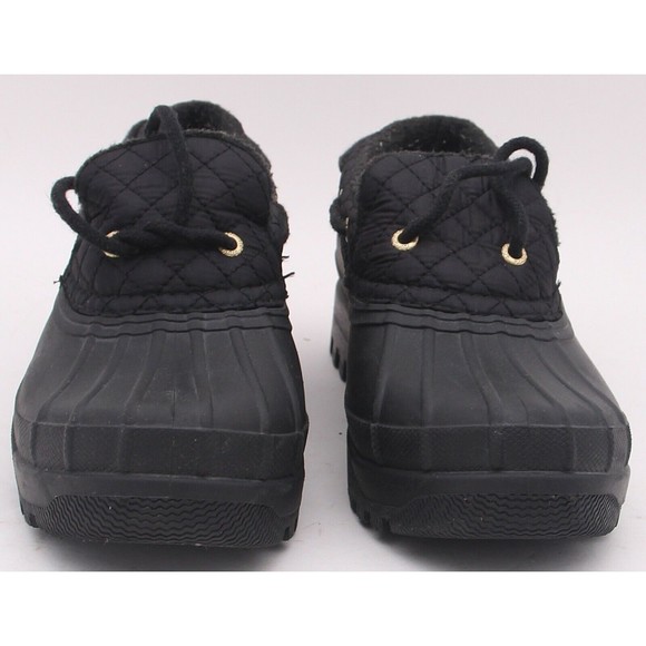 Sperry Womens size 7 Black Waterproof Duck Boots Shoe Boat Rain H15 61722 - Picture 6 of 11